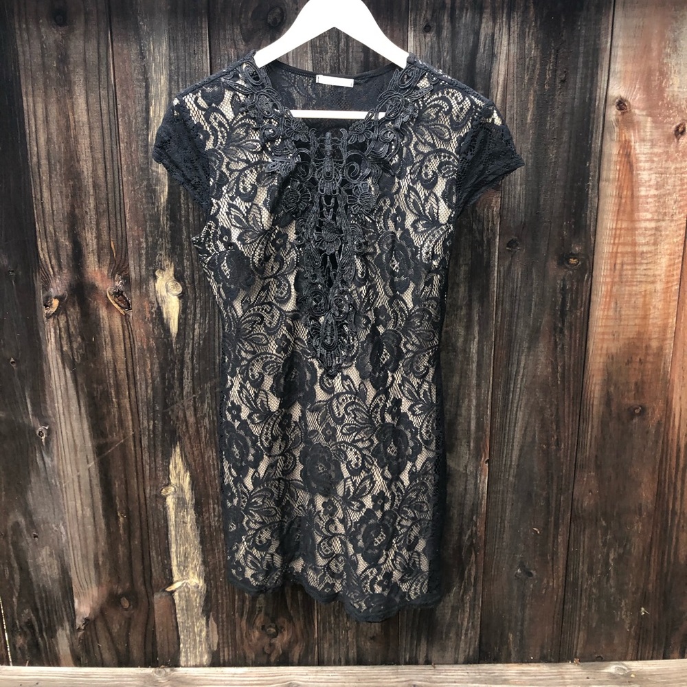 Entry - Black Lace Dress - Large
